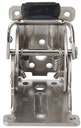 ELSAIL Klapptürscharnier Tisch Stuhl Beinstütze Selbstsichernde Metallverlängerungshalterung Klappbett Eckgurtscharniere Hardware DIY-Materialien Hardware-Zubehör (Color : Silver, Size : OneSize)