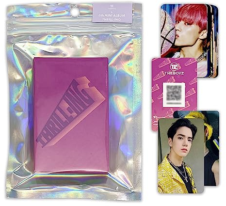 THE BOYZ - 6th Mini ALBUM [THRILL-ING] (PLATFORM ALBUM - BANG VER.) Case + Mini Card(QR Type) + Selfie Photocard + Official Photocard + Digital Contents + 2 Pin Button Badges