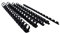 Lot de 25 Peignes Plastique Noir 10mm 14 Anneaux A5