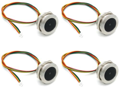 Janasiba 4 x GM60 UART Edelstahl kontrollierter Ring Indikator 1D/QR/2D Barcode-Scanner QR Code Barcode-Scanner