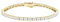KRKC&CO Tennisarmband Silber 925 für Damen, 2mm Tennis Armband Prinzessschliff 14K Gold beschichtet, Zirkonia Kristall Armband Iced Out, Geburtstag Geschenk für Frauen Mädchen [Größe 19cm]