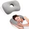 Babyezz Piercing Ear Hole Pillows CNH Pillow with an Ear Hole Relieves Ear Pain for Side Sleepers and Relief Ear Pain Ear Inflammation Pressure Sores Headphones, Gray