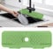 Kitchen Sink Splash Guard, 17” x 5.9” Silicone Faucet Sink Splash Guard, Faucet Drain Mat for Kitchen Bathroom and Counter, Splash Drying Countertop Sink Protectors Absorbent Mat (Green2)