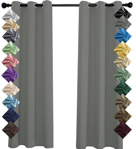 CHENG Tende per Interni Tende Moderne, proteggono la privacy per Salotto Eleganti Soggiorno-137x132cm (AxL)-Radice di loto viola,2 pezzi