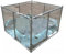 Aufstellpool, komplett transparenter Fischteich mit Stütze, Fischzuchtbecken, sichtbarer Pool für den Garten, temporärer Wassertank, anpassbar (80 x 50 x 50 cm)