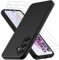 Oureidoo Cover per Samsung Galaxy A35 5G con 3 Pezzi Pellicola Vetro Temperato, Custodia in Morbida Silicone Liquido, Sottile e Antiurto con Rivestimento in Microfibra AntiGraffio, Nero