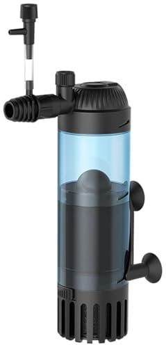 TYQMYSM Filtro per acquario con filtro in spugna a letto fluido, funzionamento silenzioso, per acqua salata e dolce, 6 W