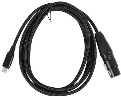 Sreuyong USB C to XLR Female Cable, USB C Microphone Cable Type C Male to XLR Female Mic Link Studio Audio Cord (2M/6.6FT)