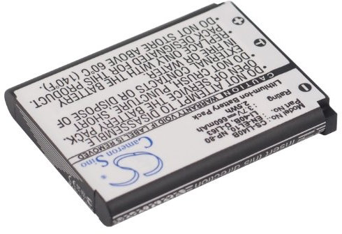Peakbatt EN-EL10, 660 mAh Batterie de rechange pour Nikon Coolpix S210, S220, S230, S4000, S500, S510, S520, S570, S60, S600, S700, S80, S200, S210