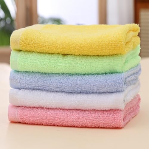 Rocky Green Bamboo Fibre Dishcloths 5-Pack, Super Absorbent & Biodegradable Kitchen Cloths, Natural Antibacterial Reusable Cleaning Rags for Dishes, Countertops (5x More Water Than Cotton) (30*30cm*5)