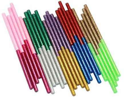 Alipis 100pezzi Stick Di Colla Glitterata e Stick Di Colla Caldo Colorati Adesivo Forte Su Plastica Legno Carta Vetro Tessuto Leggeri Facili Da Trasportare e Riporre Realizzati in Eva Eco