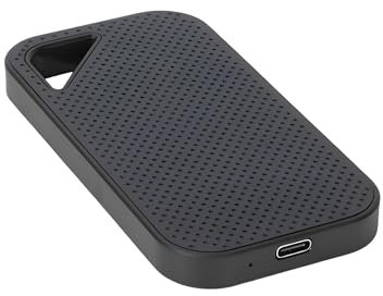 K Smart Sign Disque Dur Externe 2To, Portable étanche et Anti-Choc pour PC, Mac, TV, Ordinateur Portable, Bureau, Windows-Noir