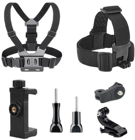 Jubilofex Brustgurt – Körpergurt, Cam-Halterung, sichere Freisprech-Brust-Rig für Action-Camcorder, Handys, Android-Aufnahmen, Setup für Outdoor-Sportaktivitäten, Damen, Kinder, Männer,