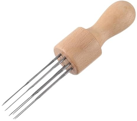 SZLIFE Outil à Piquer Les Saucisses avec Manche En Bois, Anti-éclatement, Accessoire Polyvalent