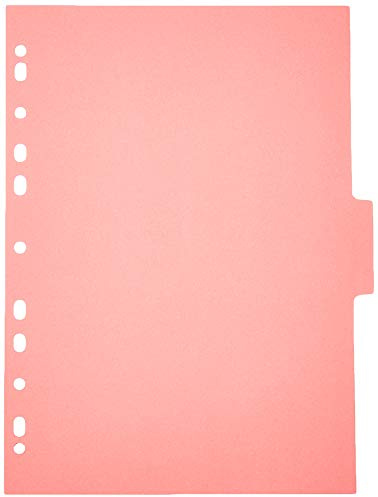 5 Star Subject Dividers Multipunched Manilla Board 5-Part A4 Assorted [Pack of 50]