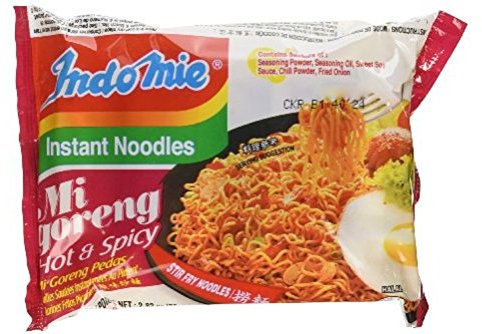 Indo Mie istantanea calda Fried Noodle Mi Goreng pedas 80g x 5 confezioni