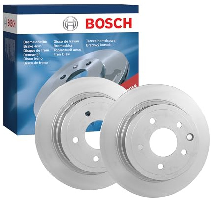 Bosch BD1239 Brake Disc Set - 291.8 mm - Rear Axle - 1 Set of 2 Discs | Vented High-Carbon Discs - ECE-R90 Certified - Great Cooling and Noise Suppression, Advanced Corrosion protected