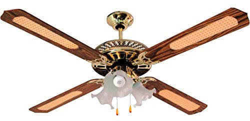 Ventilador de techo 52 con lámpara de tres bombillas