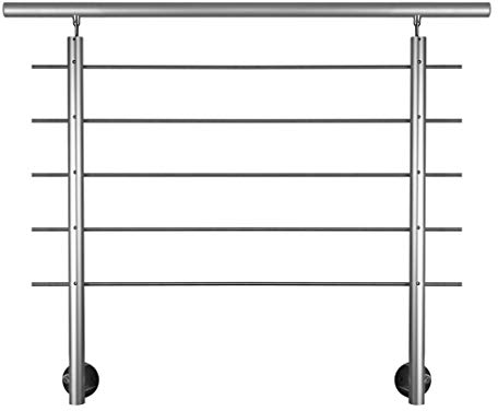 Geländer Set Aluminium weiß (AB11 Alu eloxiert)