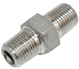 mamelon Hex 1/8 tuyau Homme en acier inoxydable 304 filetéex 1/8 Male raccord NPT