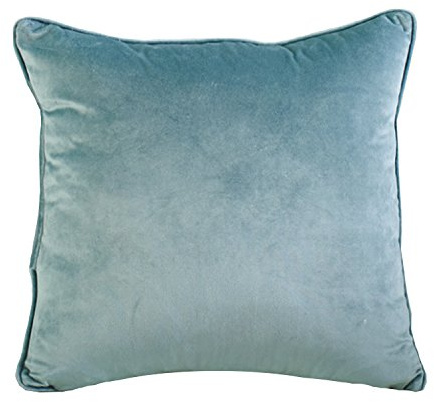Home Bedding Store Velvet Square Cushion Cover Soft Velvet Touch 43x43cms or 56x56cms (43x43cms, Teal Blue)