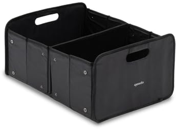 qeedo Quick Case 50l Faltbox - faltbare Kofferraumtasche und Klappbox mit verstärkter Bodenplatte - wasserfest und pflegeleicht - mit komfortablen Eingriffen