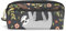 Stilvolles, tragbares ISAOA-Etui mit Faultier-Motiv, Schreibwaren-Beutel, bunte Stifttasche, Kosmetiktasche, kompakte Reißverschlusstasche (schwarz)