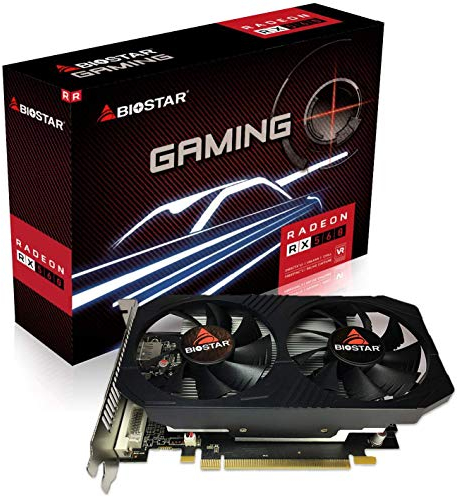 VIEW MAX Biostar Gaming Radeon RX 560 4GB GDDR5 128-bit DirectX 12 PCI Express 3.0 DVI-D Dual Link, HDMI, DisplayPort e Vortex Doppia ventola di raffreddamento