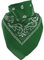 Harrys-Collection extra großes Bandana 100% Baumwolle! 70x70 cm, Größen:70x70, Farben:grün