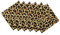 CaTaKu Leoparden-Servietten, Cocktail-Servietten, Tigermotiv, waschbar, wiederverwendbar, für Partys, Zuhause, Küche, Dekoration, 50,8 x 50,8 cm Casual 20 x 20 mehrfarbig