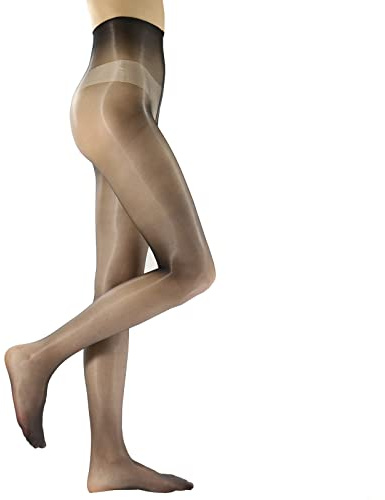 HTRUIYATY Strumpfhosen Damen 0 Denier Nahtlose ölig Feinstrumpfhose Mit Hoher Taille