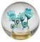 JINGLINGKJ Schaltknauf Geschenke für Freundin Blume in Bubble Water Stick MT bei Universal Transparent Acryl Schaltknauf Kopf Autoteile (Blau)
