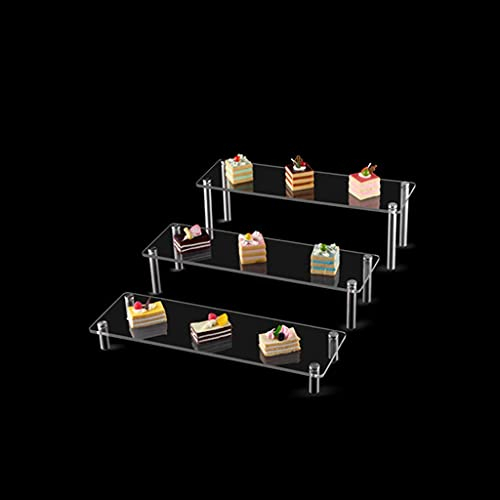 alzata per dolci Torta rettangolare Stand Pomeriggio Tea Dessert Stand Basamento Fruit Cake Tray Dessert Stand Set-up for feste di nozze for intrattenere eventi e cerimonie porta torte