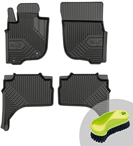 FROGUM No.77 Gummimatten Ganzjahresset von Auto Fußmatten Autofussmatten für Mitsubishi L200 VI ab 2019 | Langlebiges TPE Material