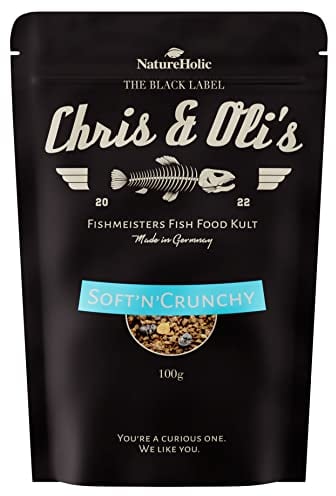 Chris und Olis - Soft´n Crunchy - Granulatfutter - für alle omnivoren Fische im Aquarium - Besonders schonen hergestellt - 100g