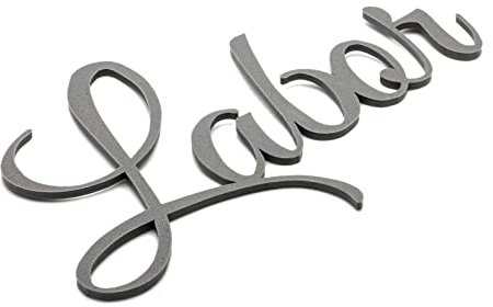 Labor Türschild Schriftzug Firma Name Wandschild Selbstklebend Grau