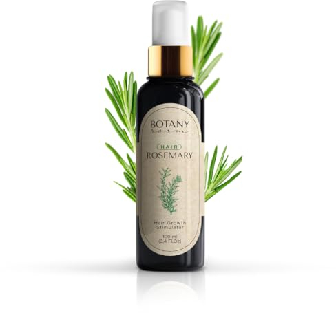 Spray coiffant 'Hair Rosemary' de BotanyRoom – Obtenez des cheveux magnifiquement coiffés et soignés avec la puissance du romarin, de l'huile de ricin et de l'huile de (100 ml (Lot de 1))