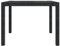 Festnight gartentisch mit glasplatte gartentisch wetterfest balkontisch gartentische für draußen terrassentisch wetterfest Garten beistelltisch Poly Rattan-Schwarz-Gehärtetes Glas -90x90x75 cm