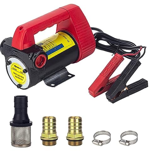 LEMOTO 12V 175W Pompa Diesel Elettrica Pompa Gasolio Pompa di Trasferimento 45L/min Pompa Carburante Elettrica Pompa Aspirazione