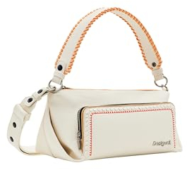 Desigual Women's Prime Urus Maxi Accessories PU Hand Bag, White