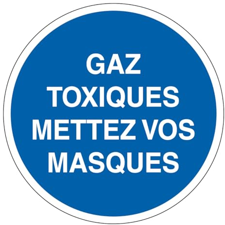 M316 – Giftige Gase für Masken – Schild und Pflichtschild – Maße wählbar