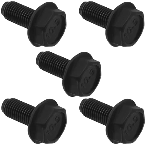 SG Store 5 Stück M8 X 18 Mm Fahrrad Kurbelarmschrauben, Mountainbike, Rennrad, Kurbelschraube, Tretlager, Ersatz für Kurbelgarnitur-Reparatur, Schwarz