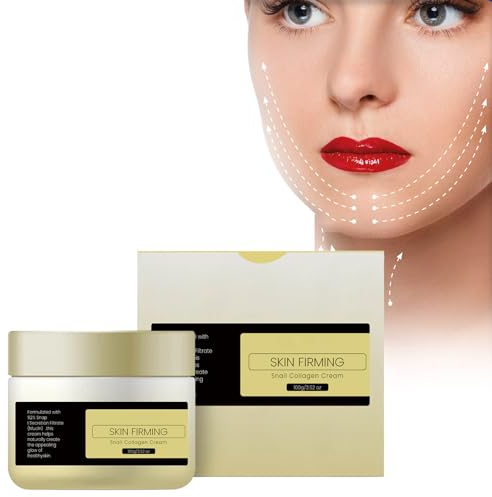 Snail Collagen Lifting & Firming Cream, Schneckencreme für Gesicht Feuchtigkeitspflege, Kollagen Gesichtscreme, Anti Aging Feuchtigkeitscreme Für Frauen, Glatte Falten & Feine Linien