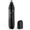 Tondeuse pour les poils de nez, rechargeable, professionnelle, sans douleur, pour les oreilles et les sourcils, avec des lames à double tranchant (Noir)
