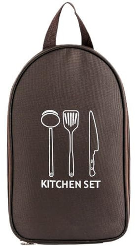 HiyyFloy Camping Tableware Storage Bag Outdoor Cutlery Bag Silverware Storage Bag Travel Utensil Organizer Cookware Storage Pouch