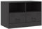 vidaXL Meuble TV Noir 67x39x44 cm Acier