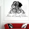Friseursalon Wandtattoos Mode Mädchen Friseur Schönheitssalon Wanddekoration Schere Kamm Vinyl Aufkleber Aufkleber Kunst Wandbild Aufkleber 56x42cm