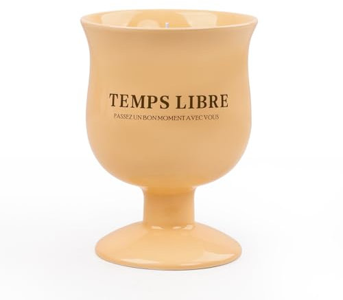 Autumnlife Duftkerze Mondlicht Tuberose Aromatherapie Kerze, Natürliches Sojawachs Kerzen mit Keramik-Becher, Handgemachte Duft Geschenke für Frauen | Orange, 250g