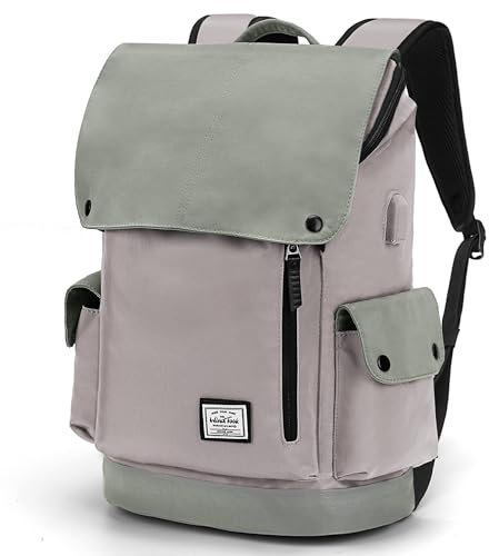 WindTook Zaino per computer portatile da donna e da uomo, grande 15,4 pollici, borsa da lavoro, zaino per la scuola, zaino impermeabile, zaino da giorno, per viaggi, viola., M