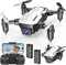 SIMREX X300C Mini Drone with Camera 720P HD, RC Quadcopter Foldable, Altitude Hold, 3D Flip, Headless Mode, Gravity Control and 2 Batteries, Gifts for Kids, Adults, Beginner (Old White)